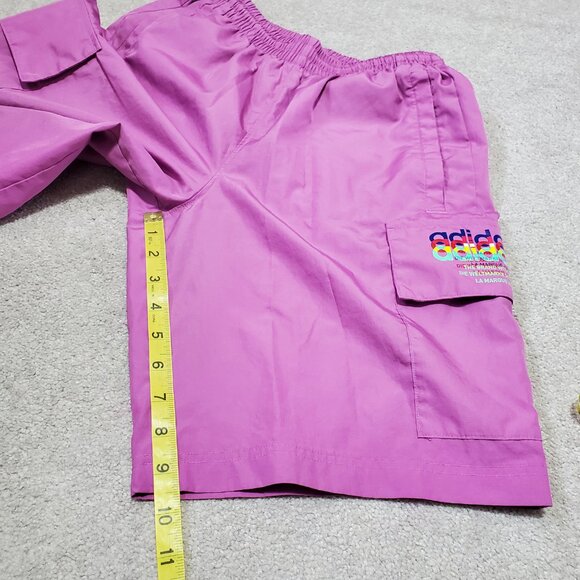 ADIDAS Hyperreal Cargo 9.5" Shorts Pull-On Utility Semi Pulse Lilac Men's Small - Picture 14 of 15